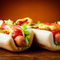 What is a healthy substitute for hot dog buns?