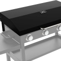 Are there any safety tips that should be followed when using the blackstone flat top grill?